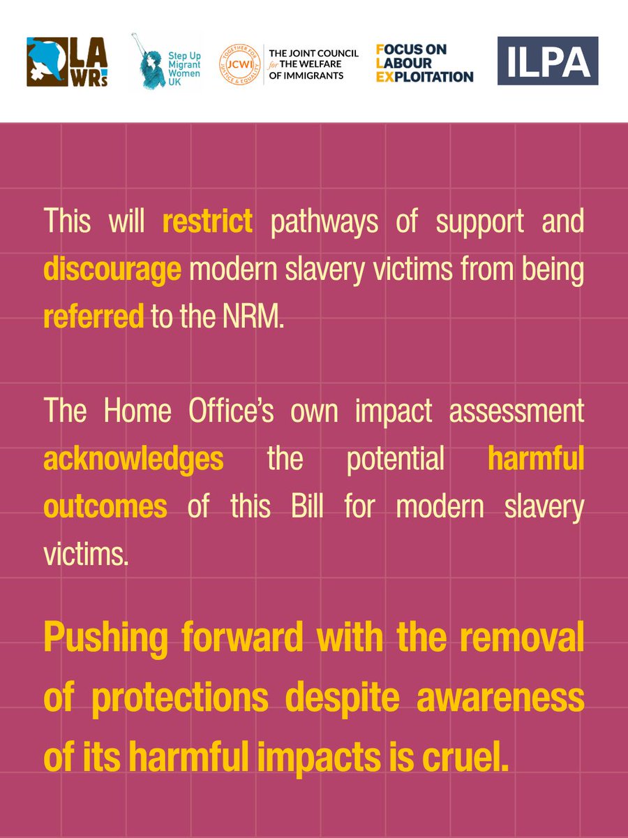 lawrsuk's tweet photo. @JCWI_UK @FocusOnLabour @ILPAimmigration Be on the lookout for our social media channels to learn more about this initiative and how you can support us. We know the Bill is complex and touches upon many issues. From this platform we will also be sharing the amazing work of other organisations on this topic! 💪 (4/4) https://t.co/kVueZYuQGX
