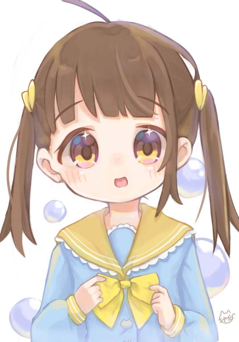 Nyai_225's tweet photo. 色塗りの仕方を変えてみる試みをした絵💛 https://t.co/9qSuYQkBMu