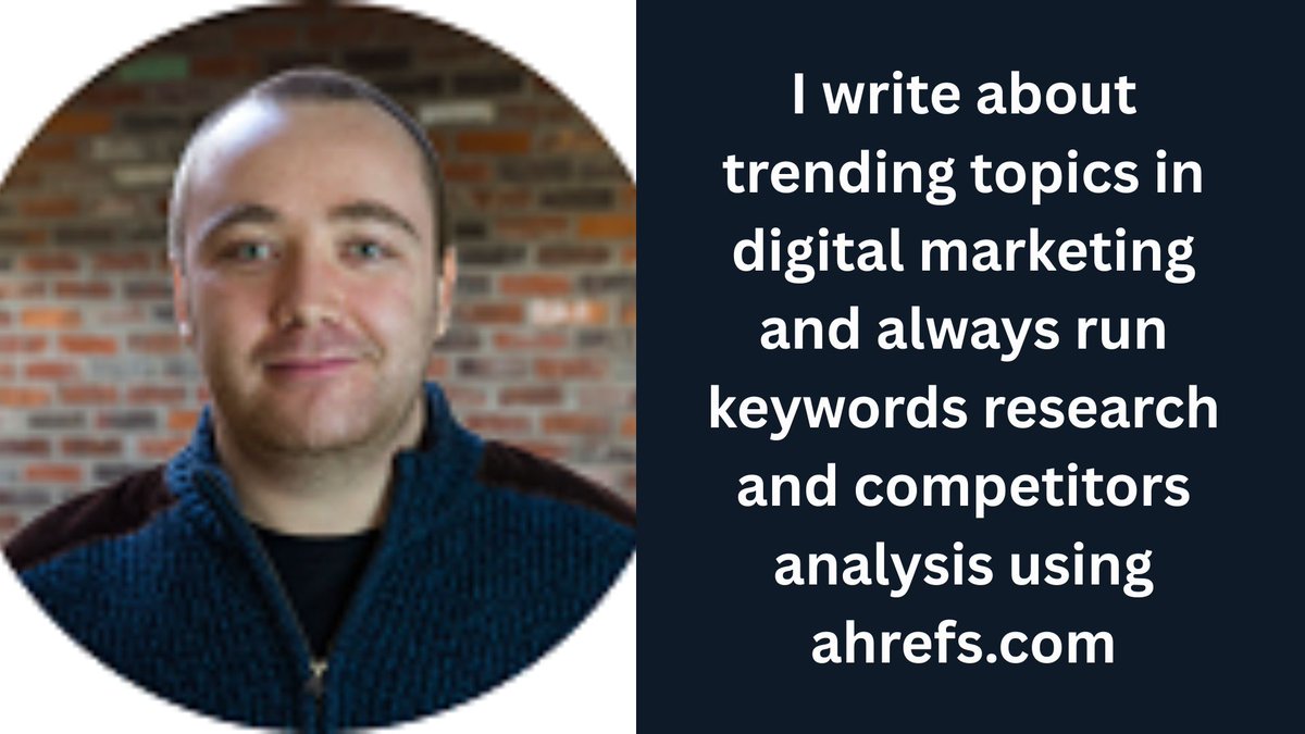 AadarshRoyStaff's tweet photo. I write about trending topics in digital marketing and always run #keywords research and #competitors analysis using https://t.co/VhYhJlXpxV - https://t.co/kubmjQFUd1 Via. @UttoranSen @GuestCrew @MikeKhorev @ahrefs https://t.co/GRFNvMR7Cu