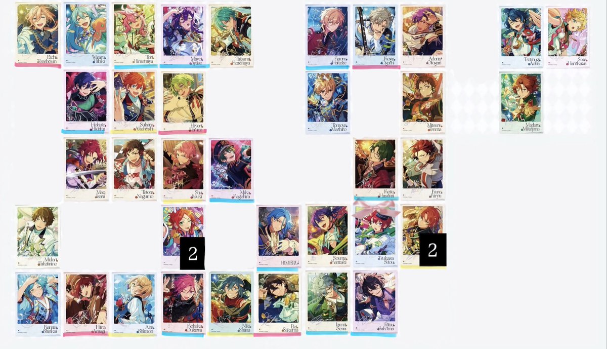 riii_nico_'s tweet photo. 【 交換 譲渡 】 あんスタ 中国 星幻時序ポラロイド 6

譲  英智 渉 桃李 北斗 スバル 真緒 鉄虎 翠 奏汰 一彩 藍良 マヨイ 巽 日和 宗 みか ゆうた HiMERU こはく ニキ 零 薫 晃牙 アドニス 友也 光 敬人 紅郎 颯馬 レオ 泉 凛月 つむぎ 宙 斑 (無記載各3)

求  画像2 司 レオ 泉 凛月 嵐 ゆうた 翠⬇️ https://t.co/346mGnDBVC