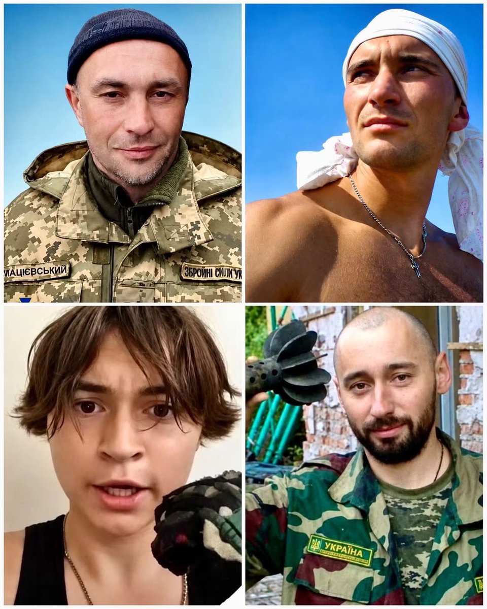 rshereme's tweet photo. Oleksandr Matsievskyi, Yevhen Loskot, Tigran Ohannisian, Ihor Dashko.

You may ask: what did they have in common?

They were different. They were born in different cities, were different ages, had different professions, personalities, and plans for the future. But in the most terrifying moment, one thing united them — their love for Ukraine.

And their last words were: “Glory to Ukraine!”

🔹 Oleksandr Matsievskyi. On December 30, 2022, during fighting near Soledar in the Donetsk region, contact with him was lost. Later, a video emerged showing the Ukrainian soldier in Russian captivity.

Unarmed, he stood before armed enemies and stared death in the face. He did not beg for mercy. He did not surrender. The last thing he said before he was shot: “Glory to Ukraine!”

🔹 Yevhen Loskot. He was killed in September 2014 during the war in Donbas. Facing the threat of capture, Yevhen remained loyal to himself and his fellow soldiers until the very end.

Rather than fall into the hands of Russian fighters, he detonated his last grenade, killing himself. His final words were also: “Glory to Ukraine!”

🔹 Tigran Ohannisian. On June 24, 2023, in occupied Berdiansk, 16-year-old Tigran, together with his friend Mykyta Khanhanov, fought his final battle.

He was still just a teenager — someone who should have been thinking about school, friends, dreams, and his future. Instead, he found himself facing armed Russian occupiers.

He did not surrender. Before his death, Tigran said: “That’s it, guys. This is death. Goodbye. Glory to Ukraine!”

🔹 Ihor Dashko. A lieutenant colonel of the State Border Guard Service of Ukraine. On April 9, 2022, during the battle for Mariupol, he was seriously wounded on the grounds of a metallurgical plant and faced imminent capture by the enemy.

Realizing that a secret radio station could fall into Russian hands, Ihor Dashko detonated himself along with it, preventing the enemy from obtaining critical information. His final words over the radio were: “Glory to Ukraine!”

They came from different parts of Ukraine. They were different ages, had different professions, different lives, and different dreams.

But in the most terrifying moment, each of them made his choice.

Not to surrender. Not to betray. Not to retreat.

They were united by their love for Ukraine — a love for which they gave the most precious thing they had.

We are alive today because of those who stood between us and the enemy. Those who gave their lives so that Ukraine could live.

Remember them. Remember their courage. Remember their last words.

Glory to Ukraine!