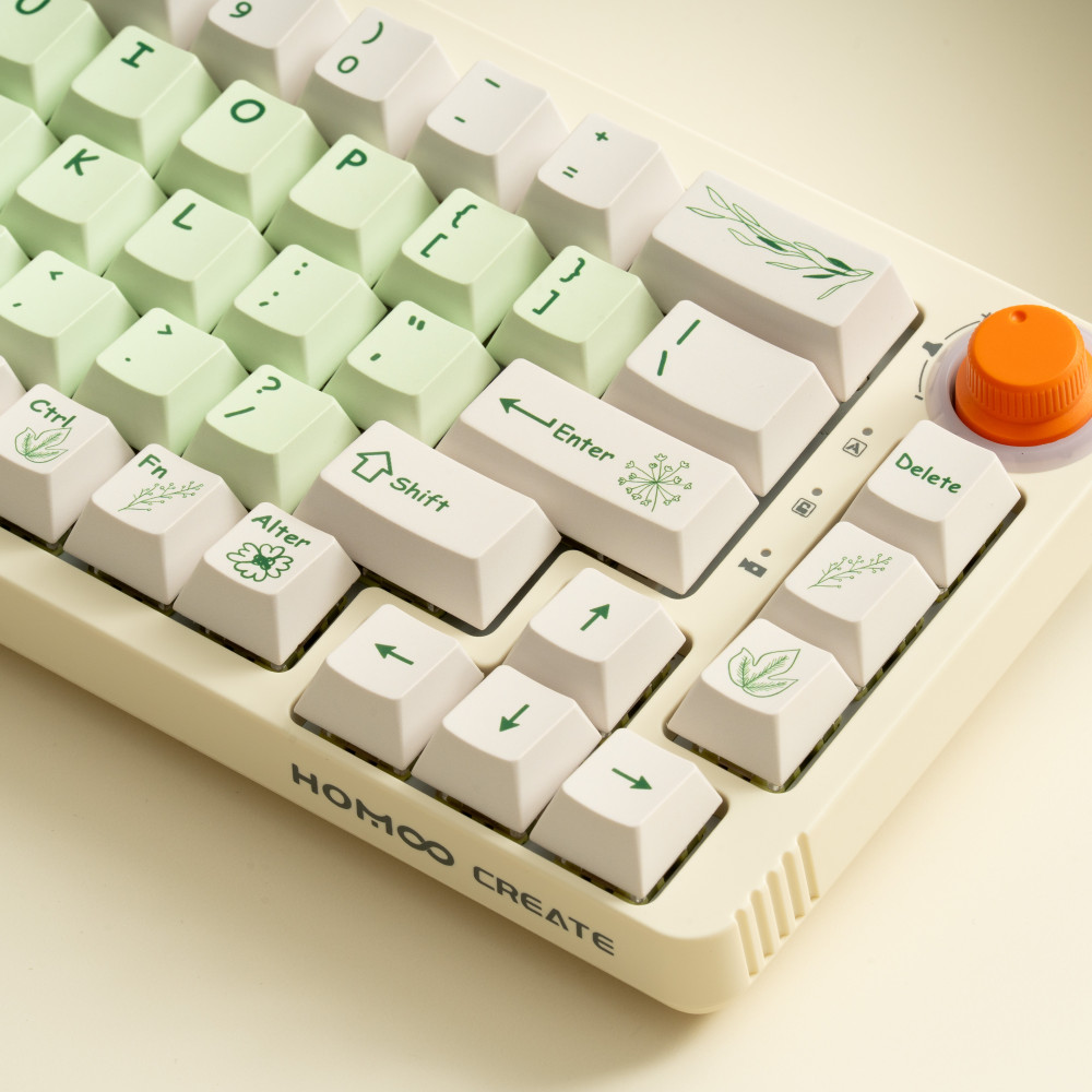 PIIFOXkeyboard's tweet photo. Obsessed with the new Herbary set 🍵💚  

Not to be dramatic, but the dandelion details on this Herbary Keycap Set just fixed my entire Tuesday mood.  

 🛒 Link in bio to cop the Herbary look.  
https://t.co/nRSX7rcuLb

#piifox #Herbary #keycapset https://t.co/sIHx8smb91