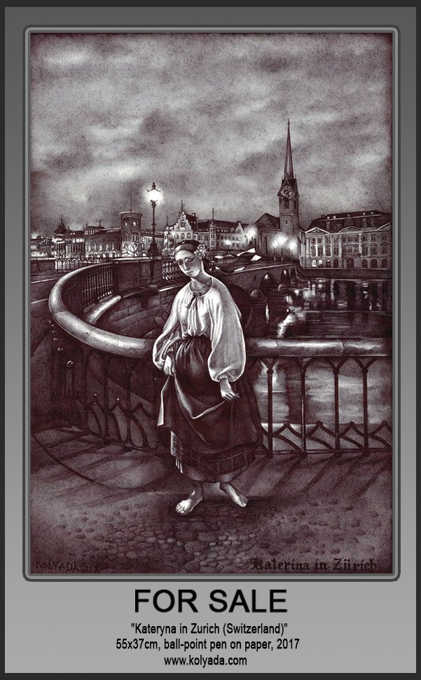 Kolyada's tweet photo. #FOR_SALE Kateryna in #Zurich
55x37cm ballpointpen on paper #underground_art #ballpointpen_art #black_and_white_art #contemporary_art #Ukrainian_art #art_for_sale #art #Serhiy_Kolyada #Сергій_Коляда #Art_Kyiv_Contemporary #Kyiv #Ukraine #Switzerland #Shevchenko #Шевченко https://t.co/X6PD80Zton