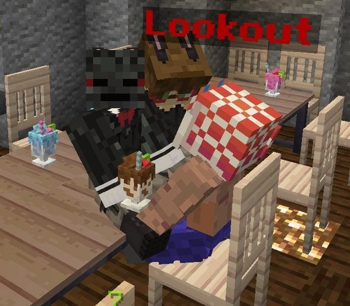 sai1_yen's tweet photo. This was for Lookout's birthday on an rp server loll 😭

#grox3d #potpc #lookout3d #groxmc #slipperyhc #minecraft https://t.co/qytsPfKbDP
