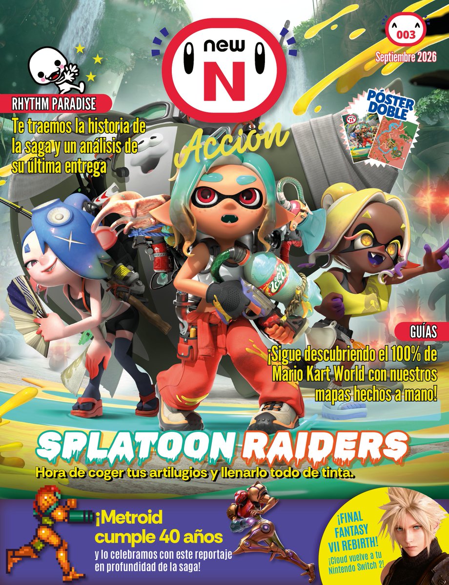 newnaccion's tweet photo. ¡Holaa!

A finales de esta semana se enviará la revista 003. El día 18 ya la tendréis disponible en formato digital 🔥

Si nos apoyaste en Verkami, el envío incluirá una pequeña sorpresa, así que mucho ojo. Además, la semana que viene empiezan los envíos del merchindising para quienes lo pidieron 👀 👕