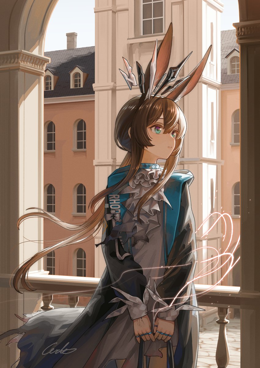 corpsmanWelt's tweet photo. そよ風に吹かれるアーミヤ
#アークナイツ https://t.co/jR0CctfUNy