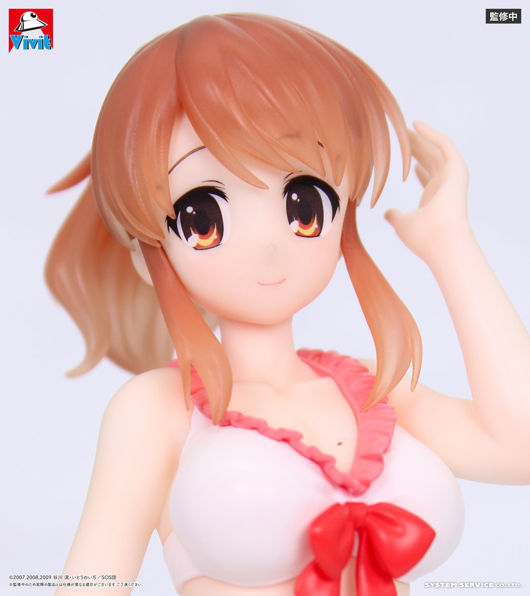 ss_maniac's tweet photo. 【新作プライズ】

 📢『#涼宮ハルヒの憂鬱』より #Vivit フィギュアが、
「エンドレスエイト」に登場した水着姿で2ヶ月連続登場！

 第2弾、第3弾は「長門有希」「朝比奈みくる」

2027年2月頃ゲームセンターに登場予定！
続報はシステムサービスマニアック営業部（@ss_maniac）を✅

#涼宮ハルヒ https://t.co/SZT3YhJbiS