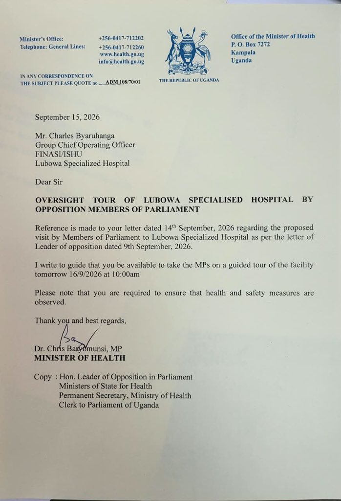 JoelSsenyonyi's tweet photo. Together with some MPs on the Shadow Cabinet, we this morning went to the construction site of Lubowa Specialized Hospital to conduct a scheduled oversight visit. Despite the Ministry of Health directing the facility to grant us access and facilitate the tour, we were denied access.

1.5 trillion shs of tax payers’ money has so far been injected into this project, but there’s no accountability for all this money. In the previous Parliament, we were still denied access to the facility, and so was the then Minister of Health.
If Gov’t is serious about the fight against corruption as we hear them say, they shouldn’t only go for those misappropriating small amounts, we want to see them also go after those who are failing to account for trillions of shillings!

#KeepingTheGovtInCheck