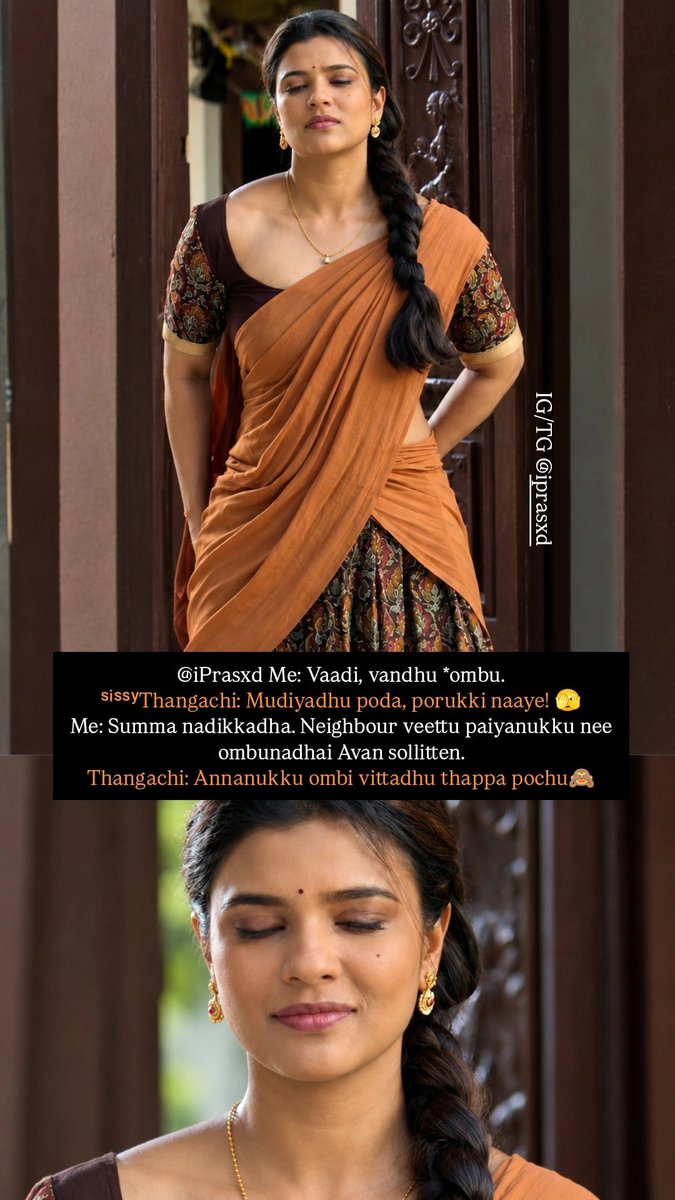iPrasxd's tweet photo. Vaadina varanum 🤭

#actresstamil #aishwaryarajesh #actressmemes #sissy #thangachi https://t.co/cNwuOZG3S0