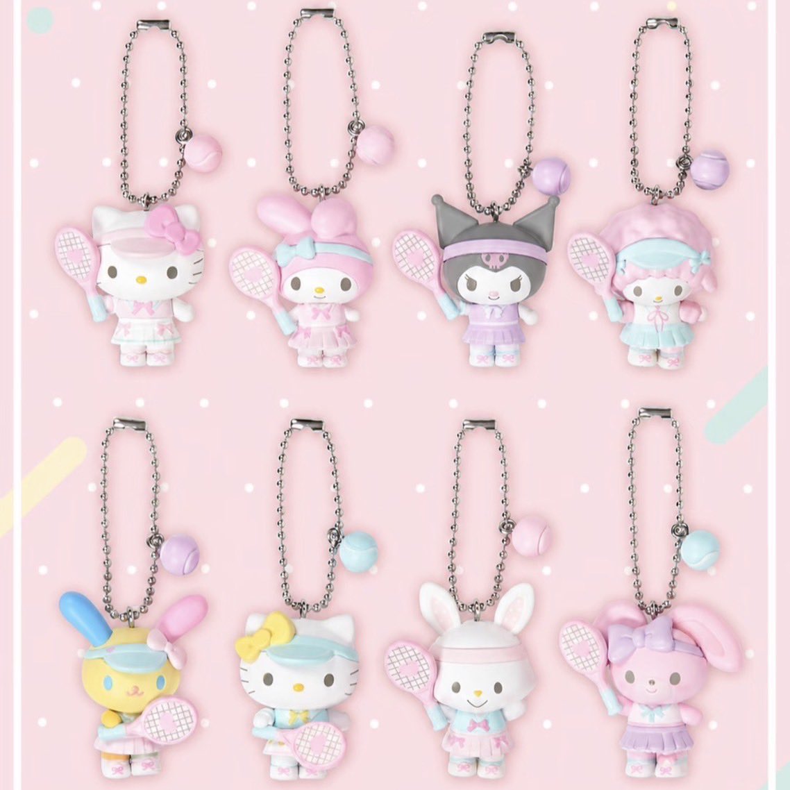 mjnnj_'s tweet photo. มะจ๋อง พร้อมส่ง 🤲🏻
พวงกุญแจ Sanrio Girl’s Tennis Club 🎾

🩷 Kitty คิตตี้ - 330฿
💜 Kuromi คุโรมิ - 300฿
🤍 Wish me mell วิชมีเมลล์ - 300฿

📮 ส่งฟรี!

สนใจสอบถามเพิ่มเติมได้ค่า 
#ตลาดนัดSanrio https://t.co/7EMFn2T6s6