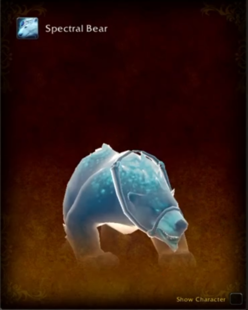 MrGMYT's tweet photo. Here are the 11 new Mounts that were visible in the Mount Journal in World of Warcraft Forever.

There may be more in the data, but these are the ones that were visible. It’s also worth noting that none of the mounts in Forever currently have source locations listed in the Journal, similar to Classic Progression realms.

• Empyrean Galestrider
• Pack Kodo
• Regal Galestrider
• Riding Turtle (orginally added in TBC)
• Spectral Bear
• Stormy Galestrider
• Swift Empyrean Galestrider
• Swift Regal Galestrider
• Swift Stormy Galestrider
• Swift Umber Galestrider
• Umber Galestrider