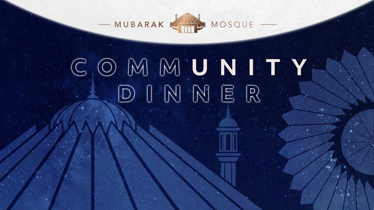 MubarakMosqueUK's tweet photo. We are so excited to once again host our dear neighbours &amp; friends at the highly anticipated #MubarakMosqueCommunityDinner

Join us on the 13th November @MubarakMosqueUK, Tilford for a special evening of community, friendship and collaboration. 

Save the Date &amp; See You There! https://t.co/2eSMIWlEn0