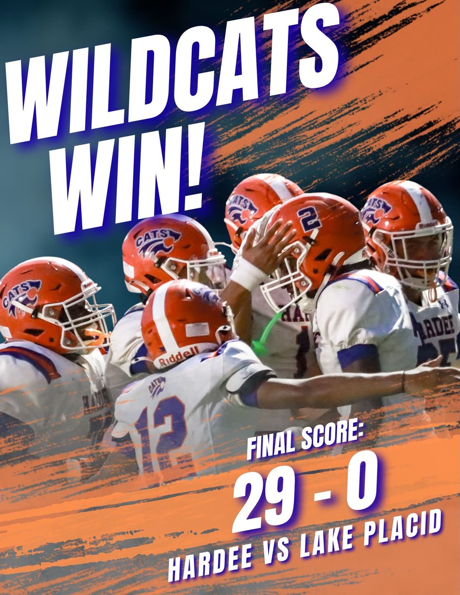 HardeeMade's tweet photo. Wildcats won again last Friday improving to 5-0 on the season! We continue to put our hands to the work and are proud of eclipsing last season in Wins. We will continue to HUNT!
#DoRight #WeareHardee https://t.co/W8tq5xRsfo