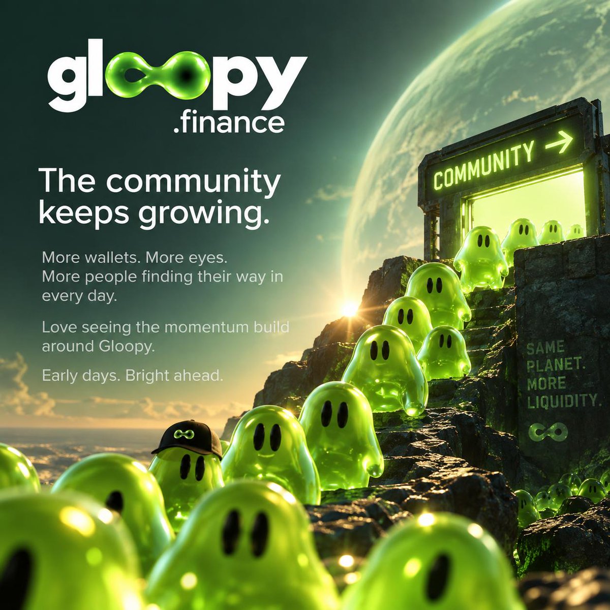 gloopyfinance's tweet photo. Gloopy keeps growing. 💚
More wallets. More eyes. More momentum.

Love seeing the community take shape this early.

Still early. https://t.co/OkBFgdIK8o
