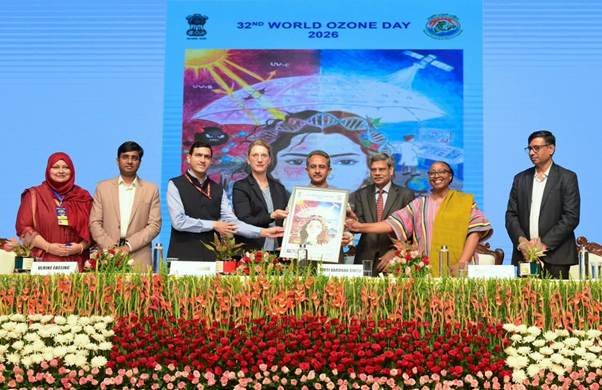 Tinuniversee's tweet photo. 💠India reaffirms Commitment to Ozone Layer Protection and Climate Action at 32nd World Ozone Day Celebration in #Mumbai

💠The Country has exceeded its Montreal Protocol commitments without compromising Development: MoS (EFCC) @KVSinghMPGonda 

💠Maharashtra working towards Prime Minister's vision of Viksit Bharat by 2047 through Sustainable Development: State Environment Minister Pankaja Munde

💠India’s Net Zero Portal and NAPCC Dashboard launched on #WorldOzoneDay2026

💠248 ITIs adopted by 12 Refrigeration and Airconditioning (RAC) Manufacturers; To align Training of next generation of Technicians with Industry Standards