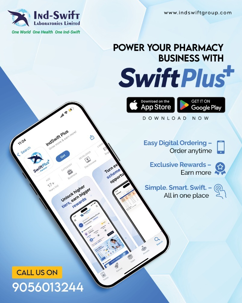indswiftlabs's tweet photo. Power your pharmacy business with SwiftPlus+! π²π
Make pharmacy ordering easy, smart and swift with a digital platform built to simplify your everyday business.
#IndSwift #SwiftPlus #PharmacyBusiness #PharmacySolutions #DigitalPharmacy #PharmaBusiness #PharmacyOrdering https://t.co/MA3xHj2RUx