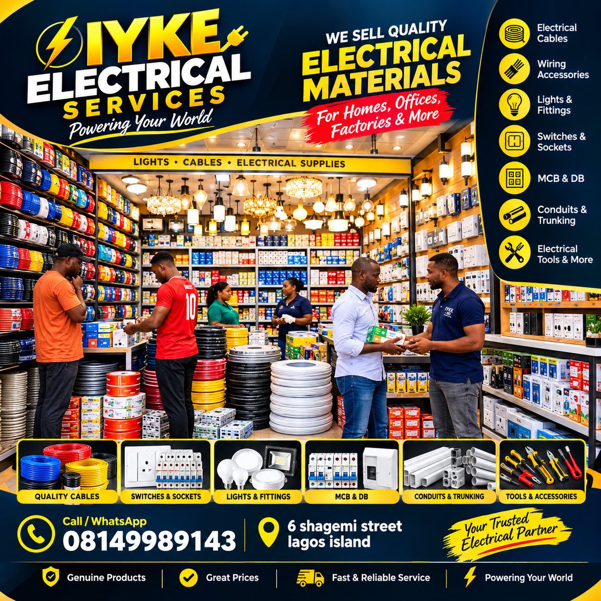 OkparaPee's tweet photo. โก GREAT IYKE ELECTRICAL
Professional electrical services you can count on. Quality work, reliable service, and safety first. ๐ง๐ก
๐ 08149989143
๐Lagos Island
#GreatIykeElectrical #ElectricalServices #LagosIsland https://t.co/Nr0MtQ3CJU