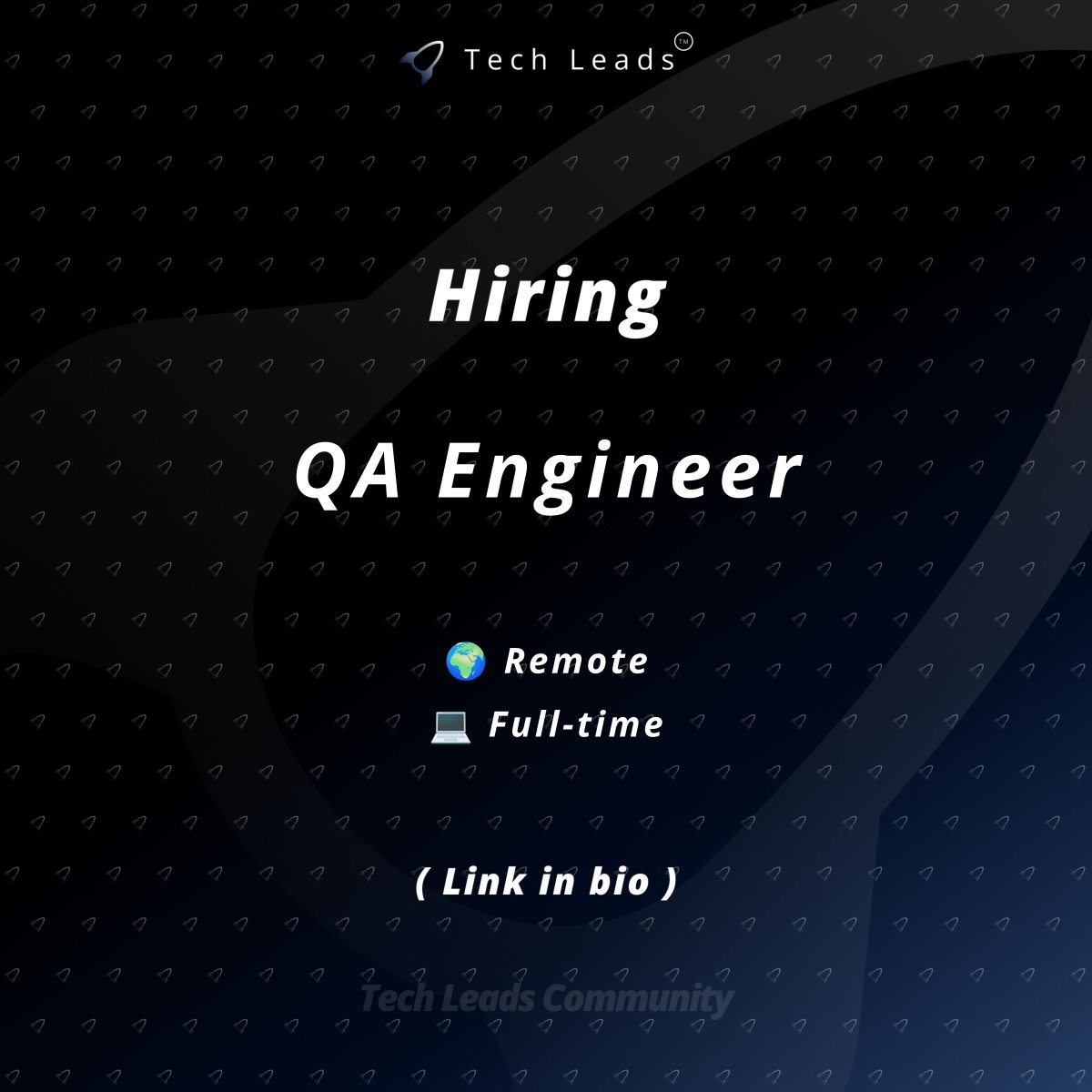 tleadscommunity's tweet photo. Hiring QA Engineer (Remote)

An Estonian remote-first game studio creating premium VR and PC games, best known for the Into The Radius series.

👤 QA Engineer (Remote, Europe)

Perform manual VR and PC testing, document test cases, investigate bugs and collaborate with developers. 2+ years game QA, Jira, Qase or TestRail, UE5, C1+ English and VR hardware experience required. FPS experience is a plus.

🚀 Apply: Link in bio

Lead Id: 17878