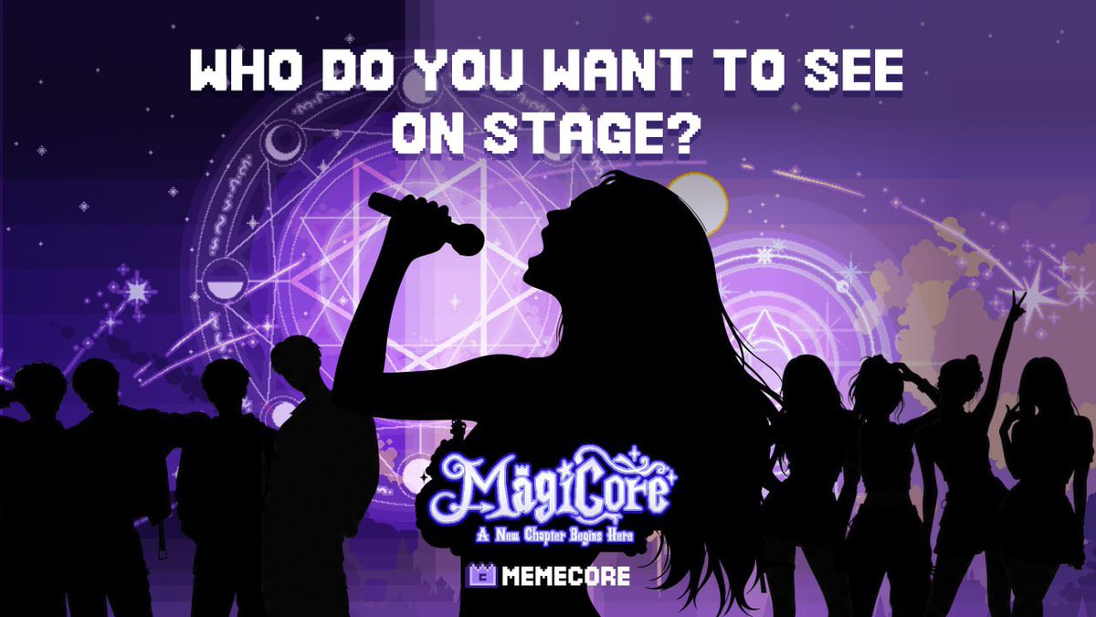 MemeCore_M's tweet photo. A little magic is waiting for you at MAGICORE…
Something magical is brewing backstage… 🎤✨

The stage is set, the lights are ready.

Which artists do you think will be joining us on stage? 👀