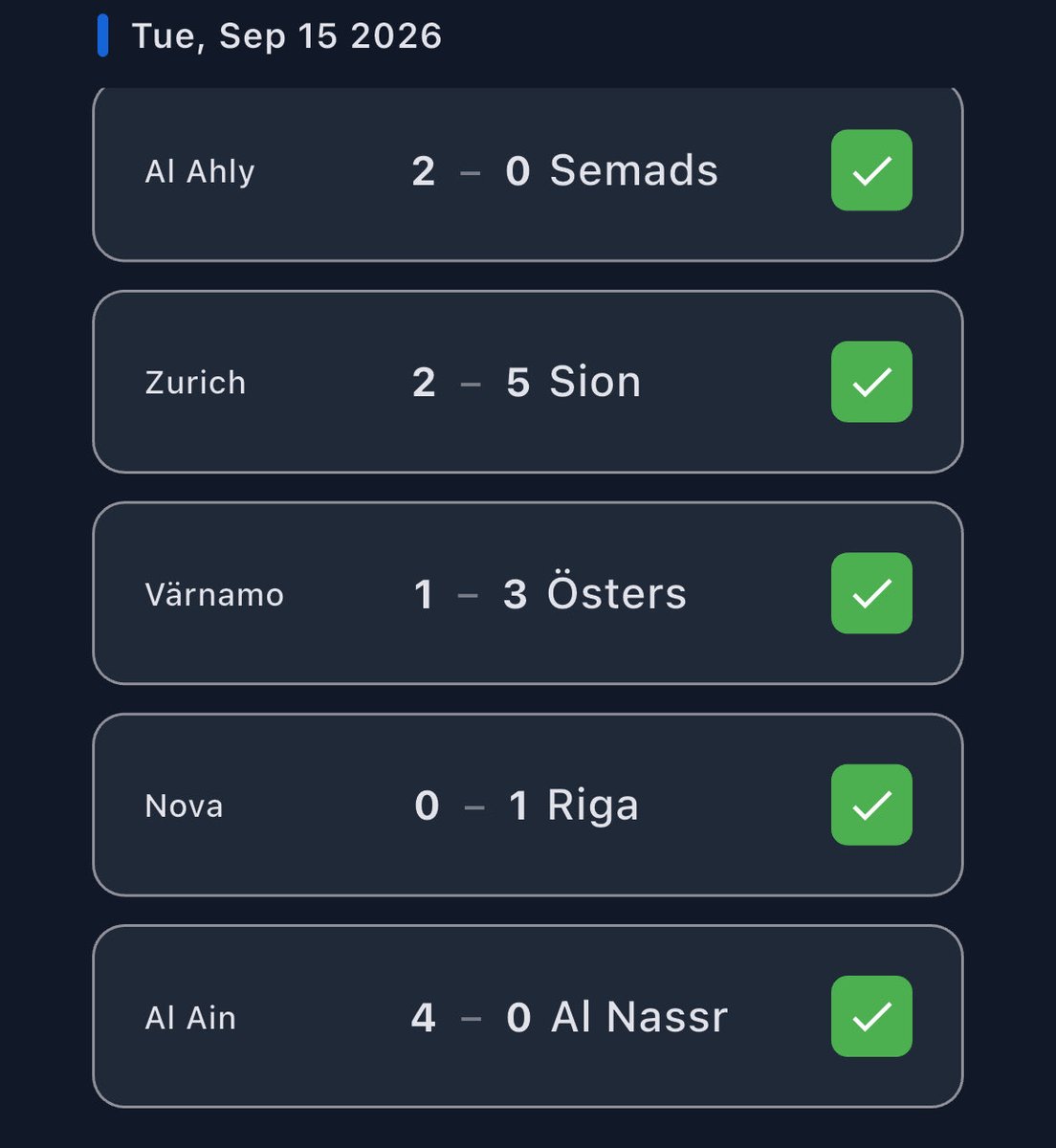 MWO_Prediction's tweet photo. Swipe to see our yesterday’s scorecard🔥🔥🔥
We predicted 20 games💥💥💥
✅19 won
❌1 loss
📲Download the MWO app for your smarter predictions.⚽️💙
#fyp #mwo #footballgame #prediction #viral https://t.co/Wz8twYTvyT