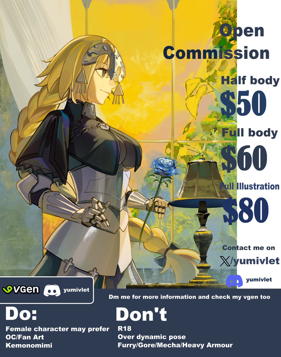 YIvlet's tweet photo. Commission slots are open for this month! ✨(share, like, retweet are really appreciated)
               
If you are interested feel free to DM or my Vgen (link on my bio & comment) instead :           
Discord : yumivlet                        

More sample on my twitter! Thankyou!  
#Commission #commissionopen #CommissionSheet #VGenComms