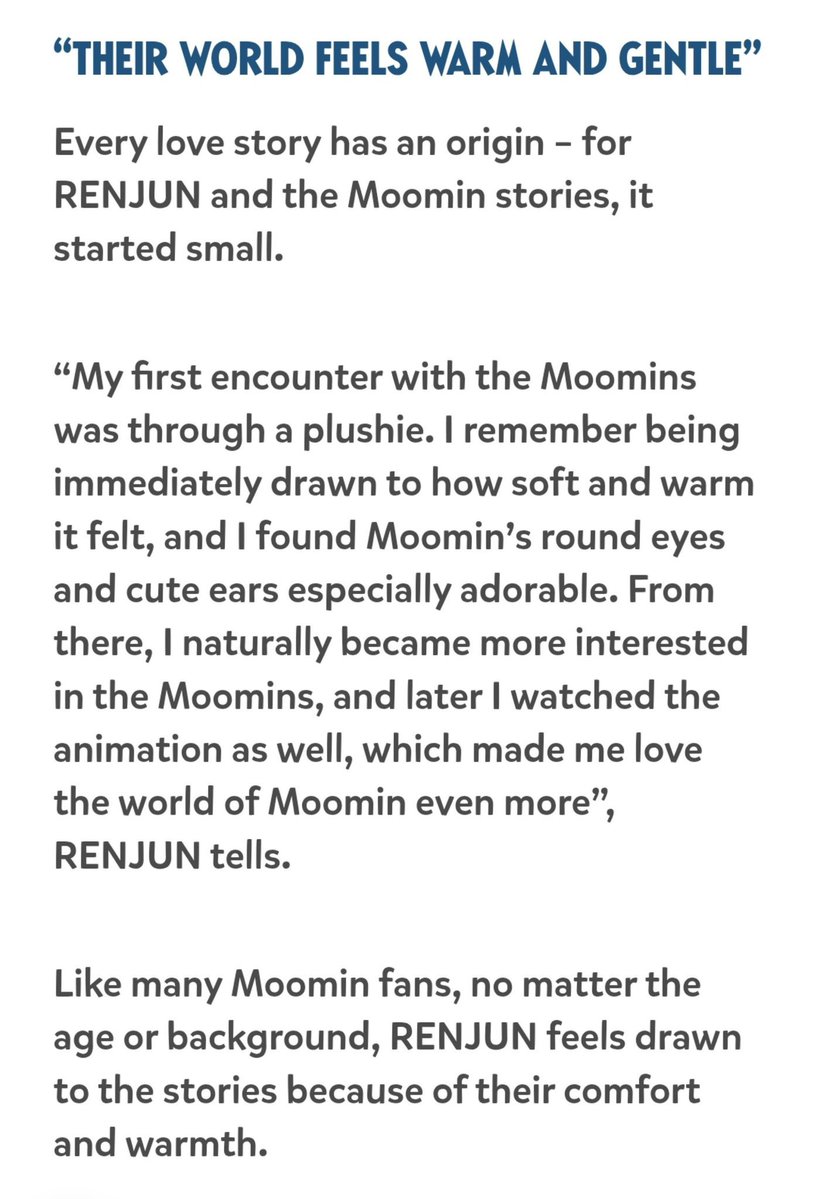 Nvhrj23's tweet photo. MOOMIN X RENJUN INTERVIEW 🤍💛

MOOMIN X RENJUN COLAB IS OUT NOW! 
#BraverTogether_RENJUN_Moomin
#RENJUN_Moomin_Special_MV
#RENJUN #런쥔 #黄仁俊 #ロンジュン #เหรินจวิ้น https://t.co/YRXNQUqzr1