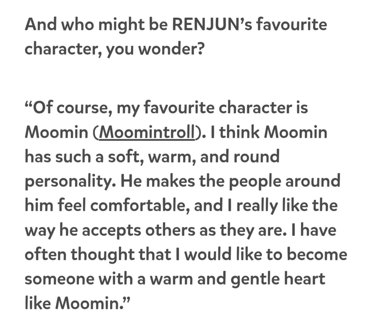 Nvhrj23's tweet photo. MOOMIN X RENJUN INTERVIEW 🤍💛

MOOMIN X RENJUN COLAB IS OUT NOW! 
#BraverTogether_RENJUN_Moomin
#RENJUN_Moomin_Special_MV
#RENJUN #런쥔 #黄仁俊 #ロンジュン #เหรินจวิ้น https://t.co/oFB0KyycsQ