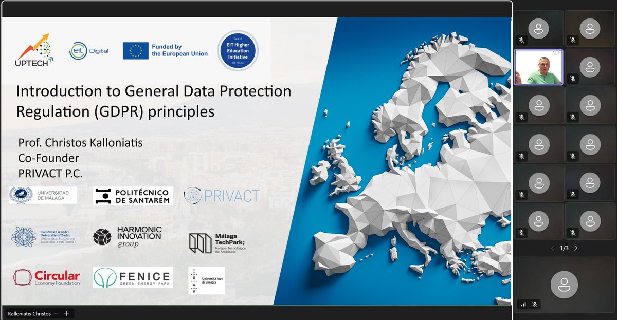 privactpc's tweet photo. π For startups, data protection isnβt just about compliance - itβs about building trust
from day one.
On Monday 14 September, PRIVACT contributed to the UPTECH WP5 - Mentoring Session
#PRIVACT #UPTECH #GDPR #DataProtection https://t.co/hKJDvyi42h