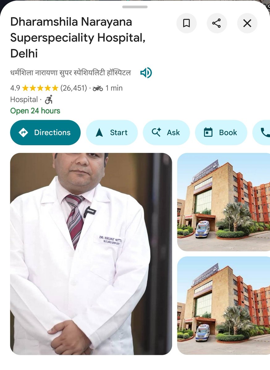 kumar1581947's tweet photo. @NarayanaHealth
@narayana1health
@Insurance_NH
@delhi

Raat 2 बजे emergency में बच्चे के दाँत के दर्द के लिए गए। Emergency doctor ने तुरंत बच्चों के specialist को बुलाया, दवा लिखी और कोई consultation fee नहीं ली। 🙏

   पहले भी 2 बार जा चुका हु , Ops. के लिए, हॉस्पिटल तो लगता ही नहीं है , इतनी सफाई जैसे कोई 3 Star Hotal हो, 

ऐसा support और staff का व्यवहार सच में काबिले-तारीफ है। शांत, helpful और caring टीम। 👏

Dharamshila Narayana Hospital के पूरे Staff को धन्यवाद।
ऐसे hospitals को सरकार को जरूर support करना चाहिए। 🙏❤️