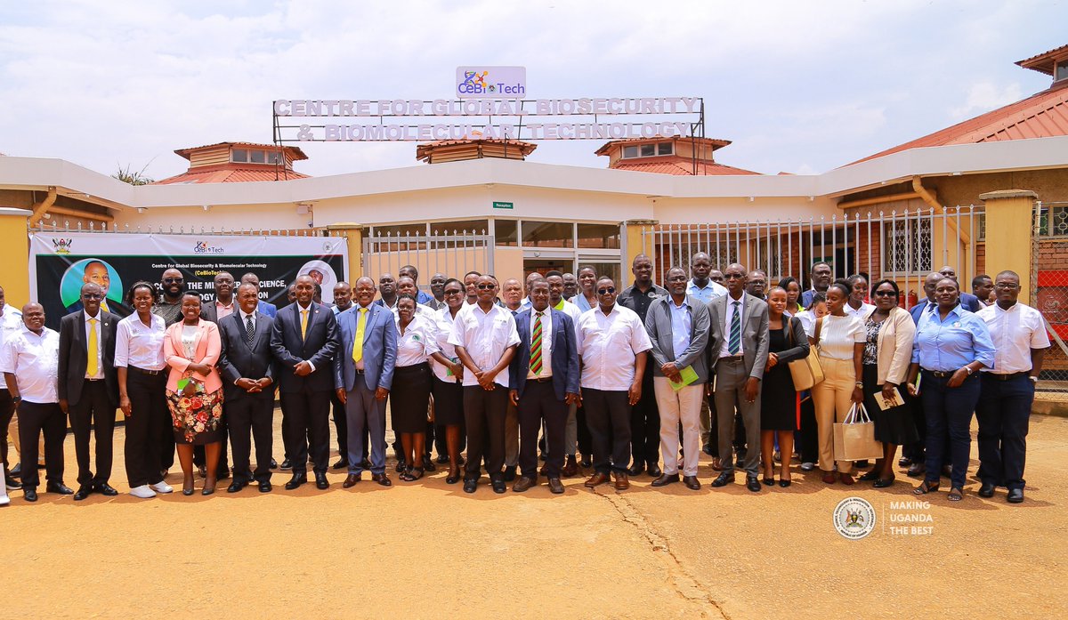 STIsecretariat's tweet photo. The Hon. Minister for Science, Technology and Innovation, Hon. Eng. Jonard Asiimwe Akiiki, continues his engagements at Makerere University, moving through faculty exhibitions and interacting directly with researchers, scientists and innovators.

The engagements are providing the Minister with a deeper understanding of the research, technologies and innovations already existing within the University.

The Ministry’s focus is to strengthen the pathways that translate Uganda’s research capability from laboratories and universities into technologies, products, industries and economic value for the country.

#STIUganda #STIWorks