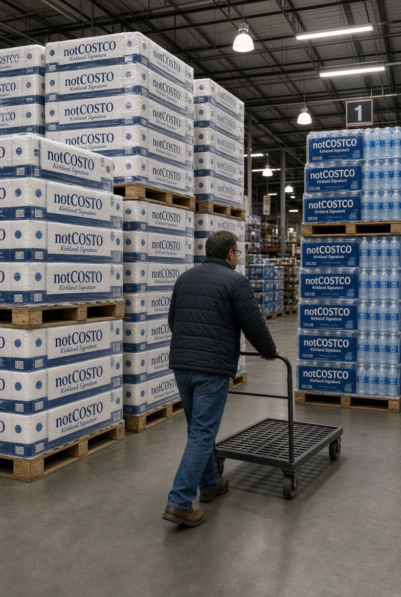 notCOSTC's tweet photo. Kirkland energy.
Warehouse religion.
$nCOST https://t.co/xNYN3OERZw