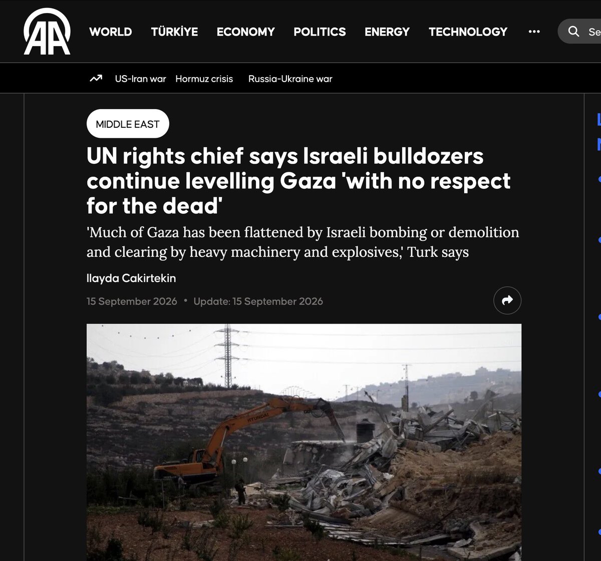 muhammadshehad2's tweet photo. This is exactly what I warned about & got called a "liar" by Trump's "Board of Peace" & the "IDF"

The UN top human rights official is now confirming! Israel is covertly pulvarizing & transferring hundreds of thousands of tons of rubble mixed with human remains, to bury evidence of genocide.

The Board of Peace is complicit in this!