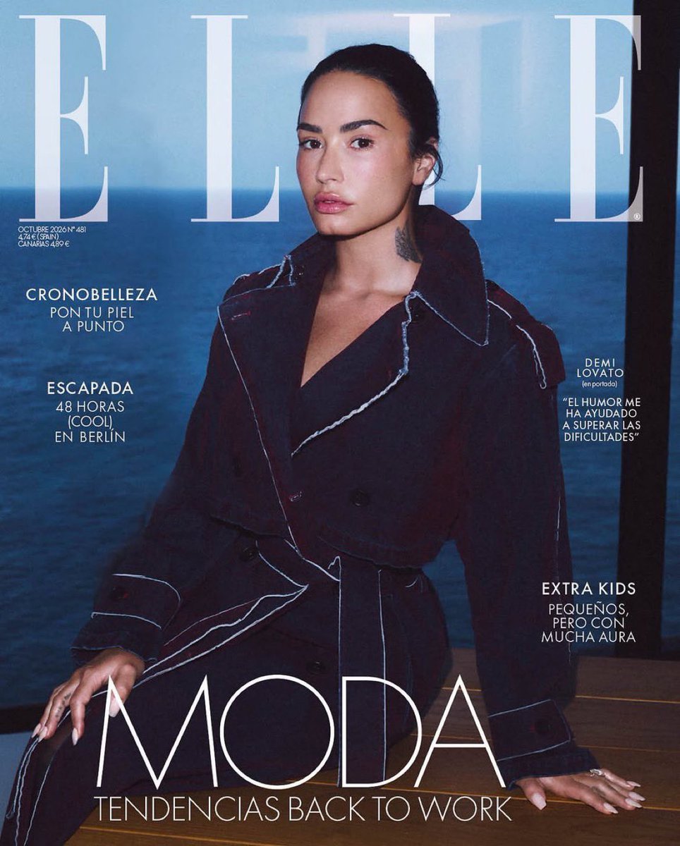 DemiFantasia's tweet photo. Demi Lovato es portada de la nueva edición de la revista Elle España https://t.co/G1jdyVCthH