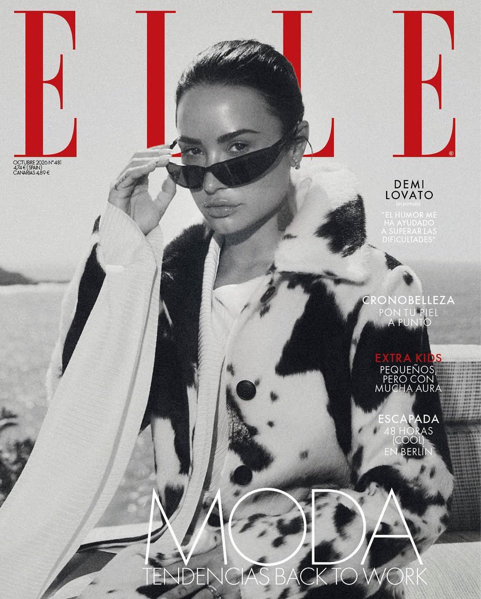 DemiFantasia's tweet photo. Demi Lovato es portada de la nueva edición de la revista Elle España https://t.co/G1jdyVCthH