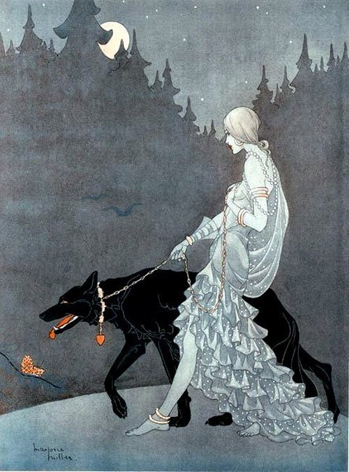 archaeologyart's tweet photo. ‘Queen Of the Night’ by Marjorie Miller 1931 https://t.co/eogbItE1NL