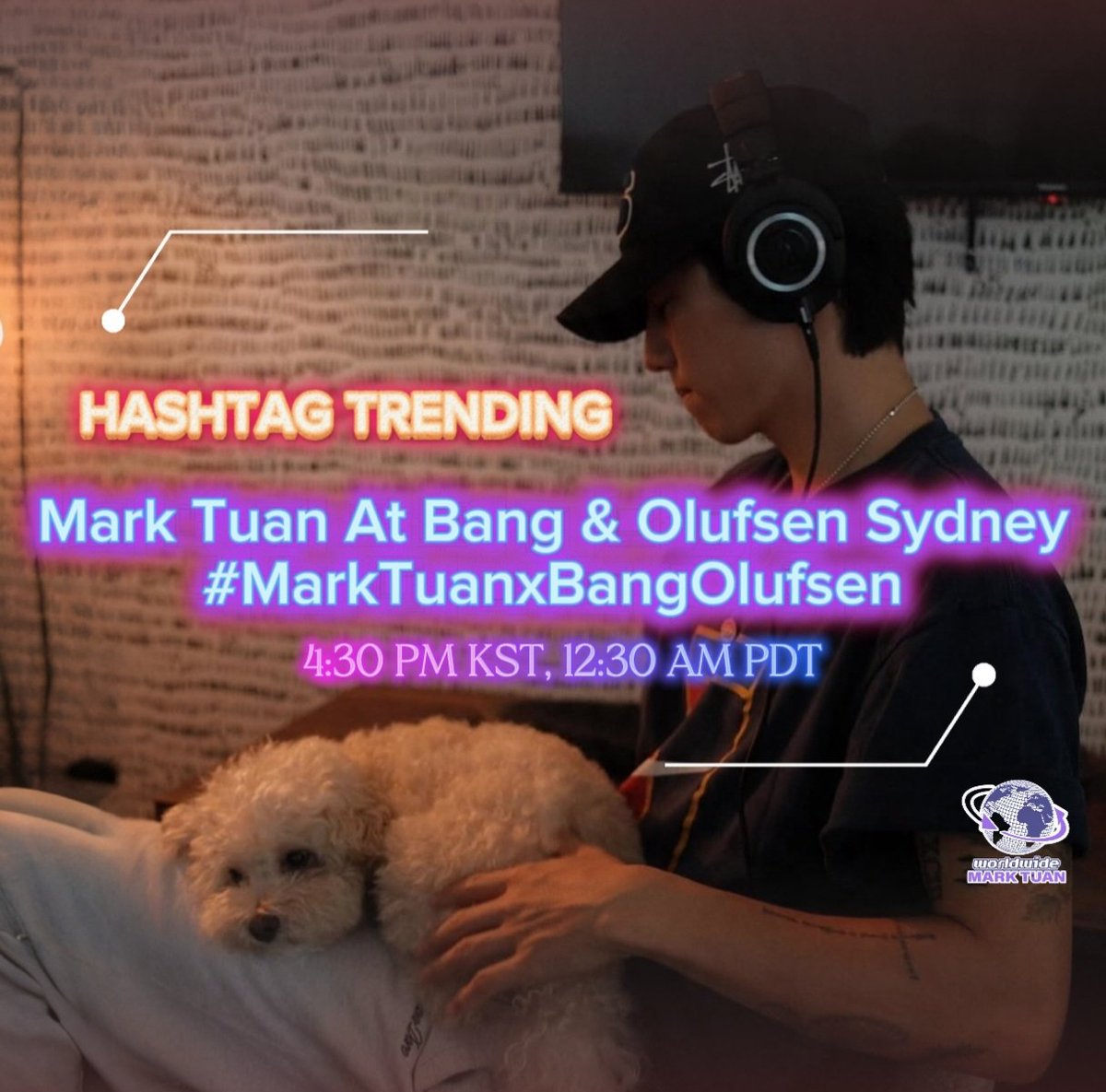 wwmarktuan's tweet photo. 📢 [HASHTAG TREND]
 
Please join us in trending for Mark's appearance at Bang & Olufsen opening tomorrow ❤️
The event will take place at 6 pm AEST.

🔖Mark Tuan At Bang & Olufsen Sydney 
#️⃣ MarkTuanxBangOlufsen

🗓️ Sept 17, 2026 
⏰️ 4:30 PM KST, 12:30 AM PDT

#MarkTuan #段宜恩
@marktuan @DNAmngmnt