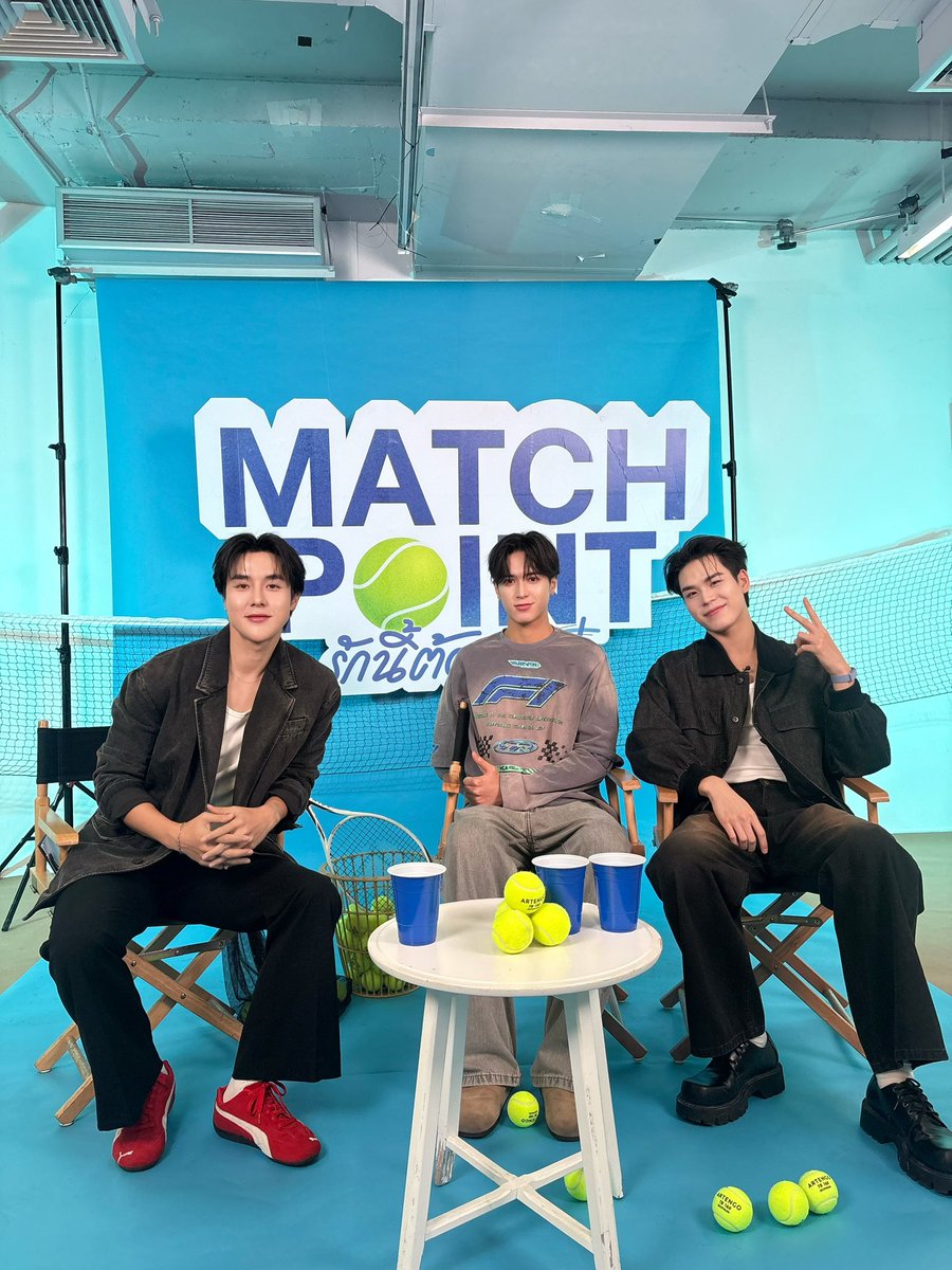 GMMTV's tweet photo. [LIVE] มาแล้วน้า พูดคุยกับ “เตโช, ปิง” ที่จะมาชวนทุกคนไปงาน “Match Point รักนี้ต้องเสิร์ฟ : Final EP. FAN MEETING” #MatchPointSeriesLIVE

YT : https://t.co/4tjbpGPh8y
FB : https://t.co/PuJPxLTCIi
TT : https://t.co/lVudHtmWXJ

“Match Point รักนี้ต้องเสิร์ฟ : Final EP. FAN MEETING”
🗓️SUN, 27 SEPTEMBER 2026
📍 SIAM PAVALAI THEATRE (6TH FL. SIAM PARAGON)
🎟️TICKETS ON SALE: 20 SEPTEMBER 2026 | 10 A.M.
AT THAITICKETMAJOR

🔗MORE INFO: https://t.co/HMbcACSJuH

‘Match Point รักนี้ต้องเสิร์ฟ’ 🎾💙
ทุกวันอาทิตย์ เวลา 20:30 น. ดูทีวี ช่อง GMM25
ดูย้อนหลัง แอป oneD ที่เดียว เวลา 21:30 น.
#MatchPointSeries
#GMMTV
@wwwteshow06 @PKrittanun @arm_wc