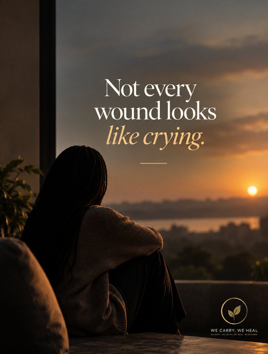 WeCarryWeHeal's tweet photo. Some wounds don’t show.
But they still shape how we move, love, and live.

Name what you carry.
#WeCarryWeHeal #Healing #SelfAwareness #EmotionalHealing #MentalHealth https://t.co/GXya12Arxy