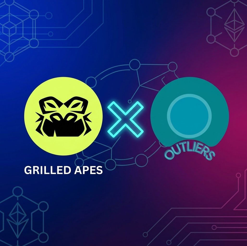 theoutliersdao's tweet photo. Happy to announce our collaboration with @GRILLEDAPES 

Enter raffle with one of our cms @abdul_ash_h https://t.co/4X04Bv8FB4
