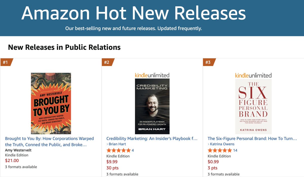 flackable's tweet photo. Credibility Marketing by @BrianHartPR is one of the hottest new public relations releases on Amazon, and it's available for no extra cost for all Kindle Unlimited subscribers for a limited time! Secure your copy now while this offer lasts: https://t.co/04XJWHVeL4 https://t.co/fBPEBLHXyC