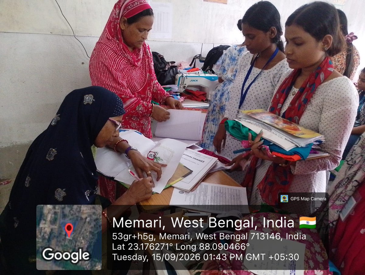 PBSSDprbdn's tweet photo. Assessment of Garments Manufacturers, V2 at Omega Vocational Training Foundation, Memari Municipality, Purba Bardhaman 
#StateSkillDevelopmentProgramme #SkillIndia #MakeInIndia #VocalForLocal #PBSSD #𝐒𝐤𝐢𝐥𝐥𝐬𝐃𝐞𝐯𝐞𝐥𝐨𝐩𝐦𝐞𝐧𝐭 https://t.co/tmOv0znWKE
