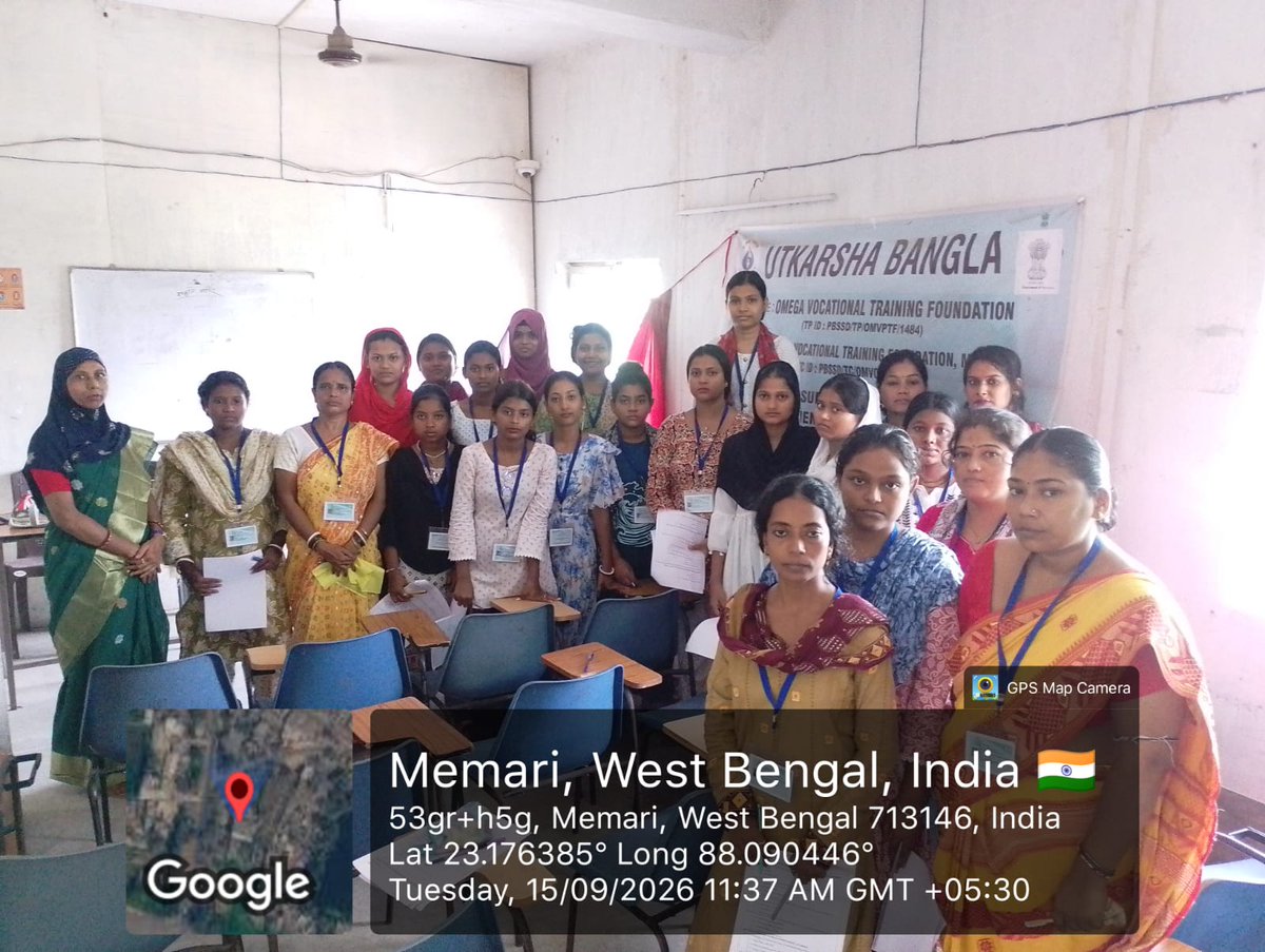 PBSSDprbdn's tweet photo. Assessment of Garments Manufacturers, V2 at Omega Vocational Training Foundation, Memari Municipality, Purba Bardhaman 
#StateSkillDevelopmentProgramme #SkillIndia #MakeInIndia #VocalForLocal #PBSSD #𝐒𝐤𝐢𝐥𝐥𝐬𝐃𝐞𝐯𝐞𝐥𝐨𝐩𝐦𝐞𝐧𝐭 https://t.co/tmOv0znWKE