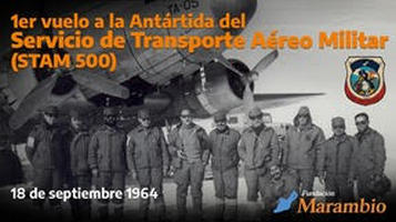 fm291069's tweet photo. PRIMER VUELO A LA ANTÁRTIDA DEL SERVICIO DE TRANSPORTE AÉREO MILITAR (STAM 500)
Se realizó el 18 de septiembre de 1964 con el avión Douglas C-47, matrícula TA-05
Más información y detalles en:  https://t.co/vGMdNROgyh https://t.co/lmGNgxmpLu