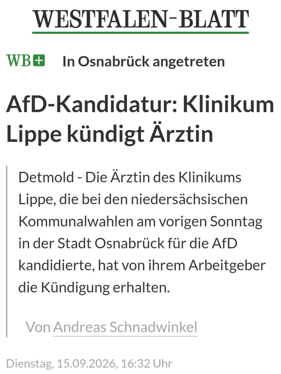 NiklasKorber's tweet photo. Wie sehr brauchen wir die »syrischen Ärzte«, wenn wir eine Ärztin wegen ihrer AfD-Kandidatur einfach kündigen können? https://t.co/eOwoMVY0D2