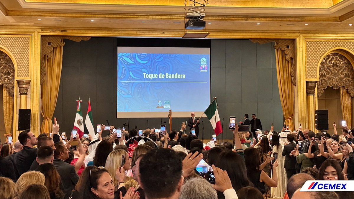 CemexUAE's tweet photo. Our Country Director, Mariusz Mlodawski, together with Cemex UAE Team attended the celebration and welcomed guests at our Cemex stand- an opportunity to connect, engage, and celebrate the strong ties between Mexico &amp; the UAE. https://t.co/rtN7EOHbfi
