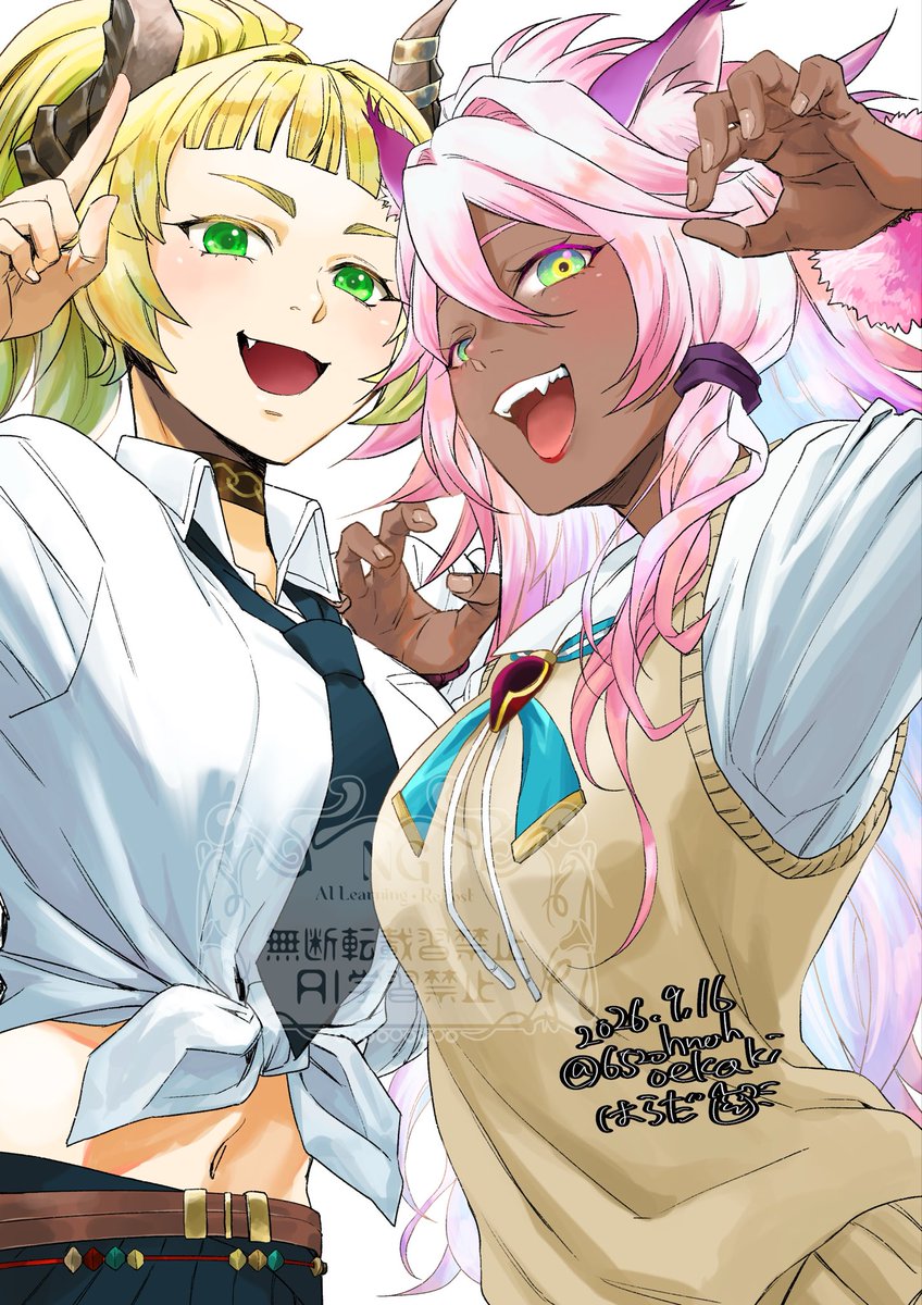 6520hnahoekaki's tweet photo. 制服姿の2人が可愛かったから描きたかった!シーリーンとカミラ可愛いよね!!早くカミラ仲間にしたーい!!!
#SP_FA https://t.co/boBmQe3HRe
