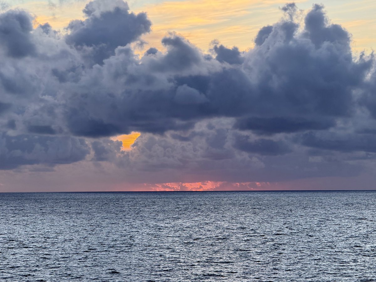 Cmdr_Hadfield's tweet photo. 71% of Earth is covered by water.
Living in orbit, landfall is a welcome visual relief. But some sunrises over our blue world have a great sense of drama. https://t.co/G6J3z74lJb