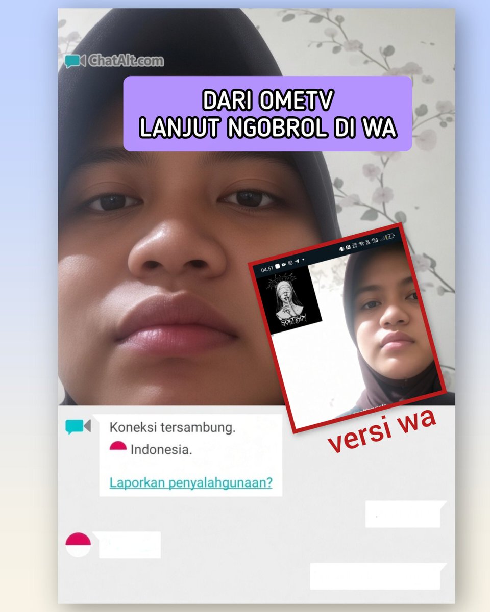 wowoOmeTv's tweet photo. awalnya ngobrol di ome tv tapi sekarangan udah kenal https://t.co/HWvyIf0TpR