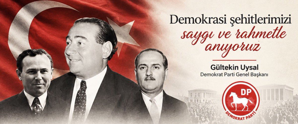 Demokrat_Partii's tweet photo. Saygı ve rahmetle anıyoruz… https://t.co/ra3arsVLgI