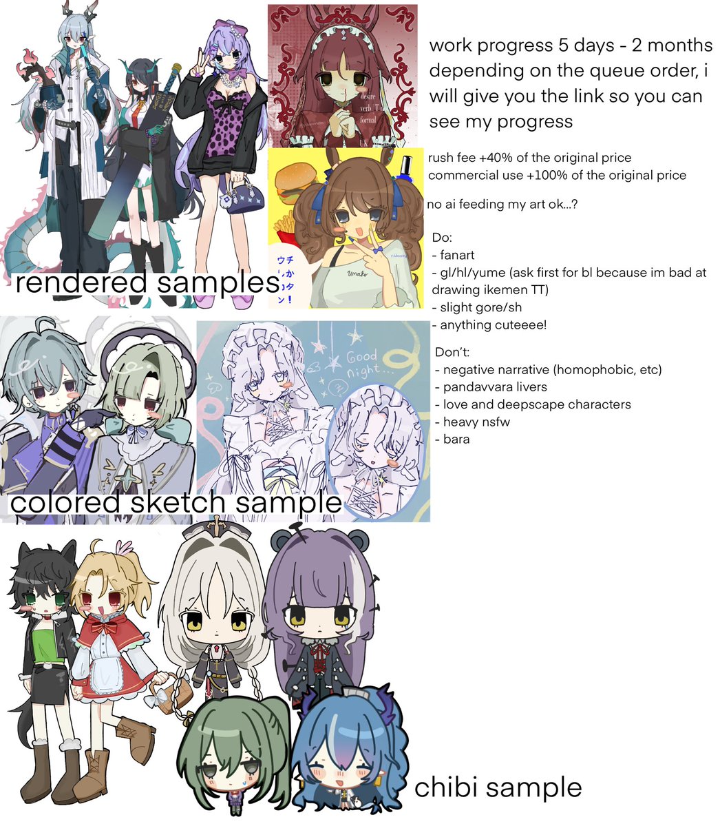 raniimutgemas's tweet photo. RT VERY APPRECIATEDD THANKYEW!
Hello! my commission is open for local (2 slot) and intl (3 slot)
please dm to my discord @/ribbonnese if you are interested! :-) https://t.co/GZgKIzfXrd